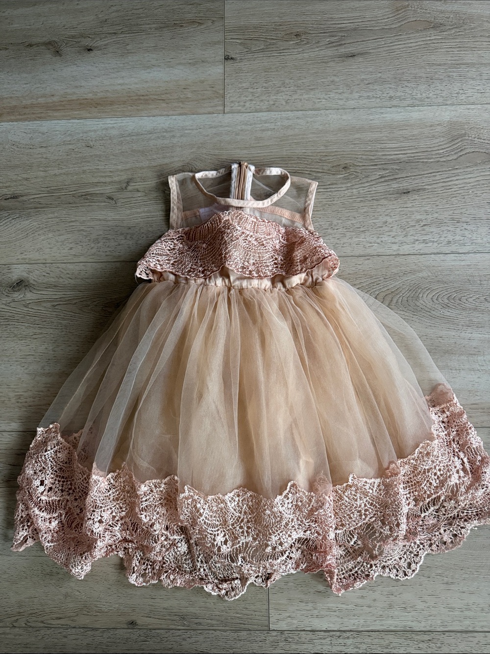 Think Pink Girls Pink Lace Tulle Party Dress